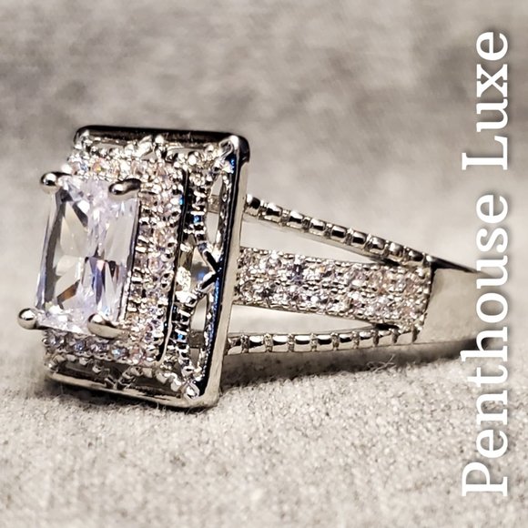 FINAL RESTOCK!! Radiant Cut White Sapphire Ring - Picture 2 of 7